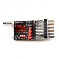 Radiolink R6DS 6-CH 2.4GHz DSSS Receiver for Transmitter AT9 and AT10