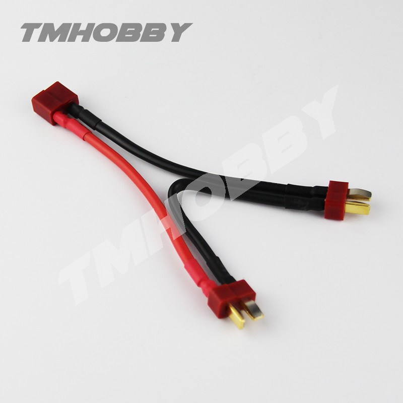 Female T-Plug Connector Silicone Wire With 10cm 14 AWG