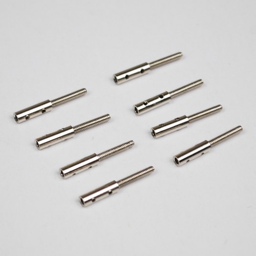 10Pcs Copper Connecting Rod nickel plating with Teeth M2/M3 for M3 Ball Bearings or Clevis