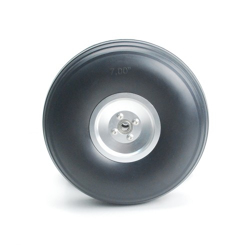 PU wheel with CNC Aluminum hub 7''inch For RC Airplane Models