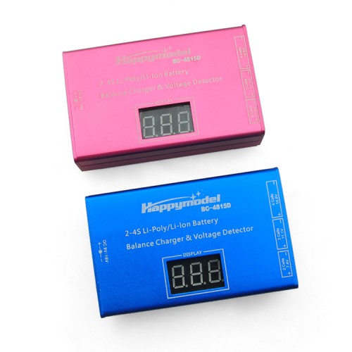 BC4S15D 2-4S Battery Balance Charger & Voltage Detector Charging Adapter with LCD Display for 2S/3S/4S LiPo Li-ion Battery