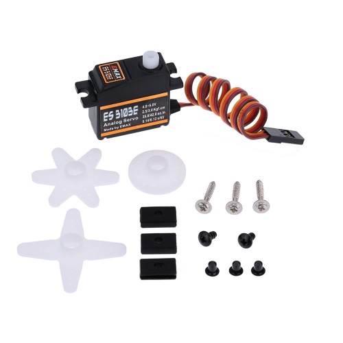 EMAX ES3103E 17g Plastic Analog Servo For RC Helicopter Boat Airplane