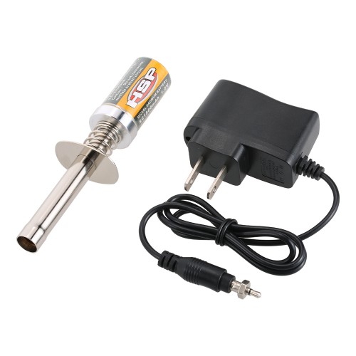HSP 80231 Glow Plug Ignition with Battery Charger for HSP RedCat Nitro Powered 1/8 1/10 RC Car