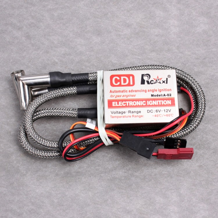 Rcexl Twin Cylinders CDI Ignition for NGK ME8 1/4-32 90 Degree (A-02 6-12V 622a)