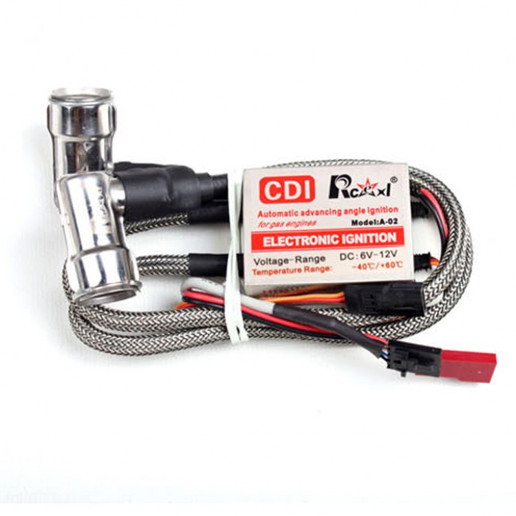 Rcexl LV Type Twin CDI Ignition for NGK-BPMR6F 90 Degree rc gas engines