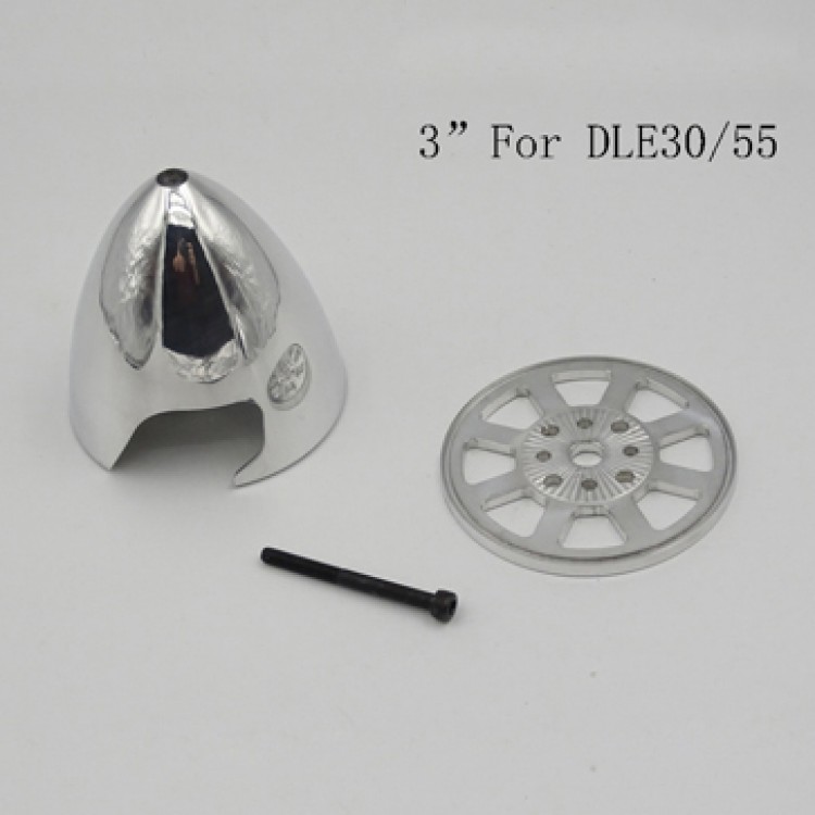 3" inch 76mm CNC Aluminum Alloy Spinner 2 Blades Special Drilled for DLE30/55,DA50/EVO54, MLD35/70