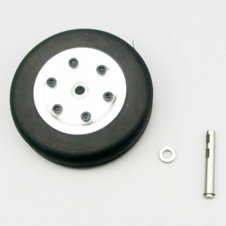 JP Hobby 60mm Rubber Wheel Aluminum hub Wheel Shaft 4mm / 5mm