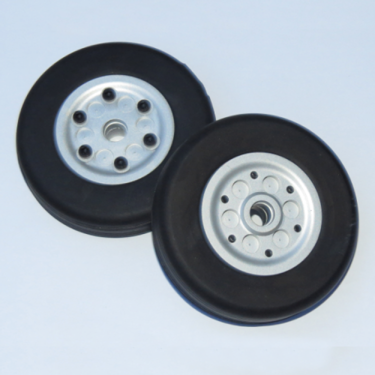 JP Hobby 65mm Rubber Wheel Aluminum hub Wheel Shaft 4mm / 5mm
