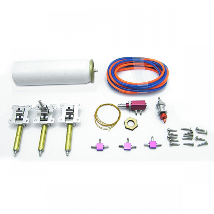 Air Retract Kit (Φ2.5) with 3pcs Gear Mounts One-way Air-pressure Control