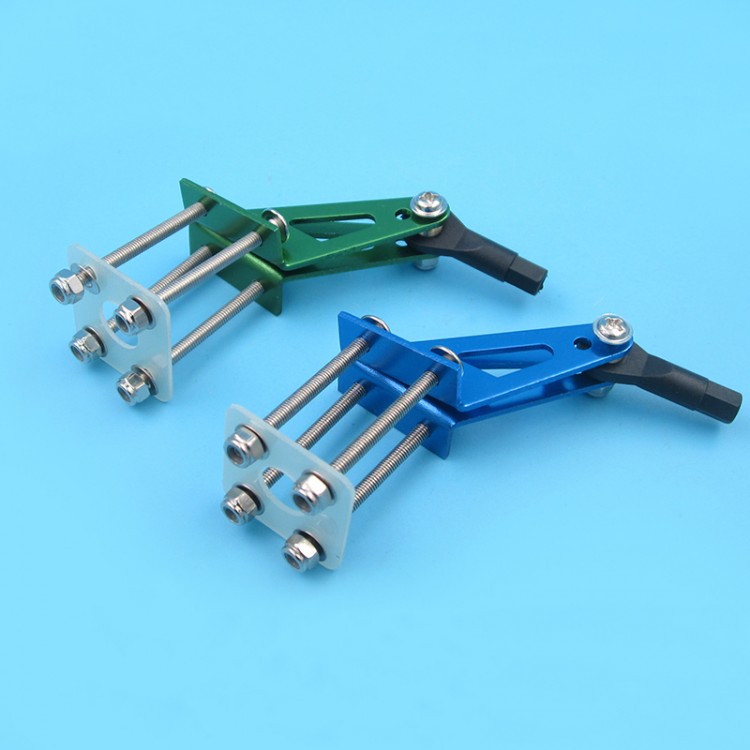 Aluminum Alloy Control Horn Set D3*L24*L25*H33mm with 4 Screws For 50cc-100cc RC Airplane model