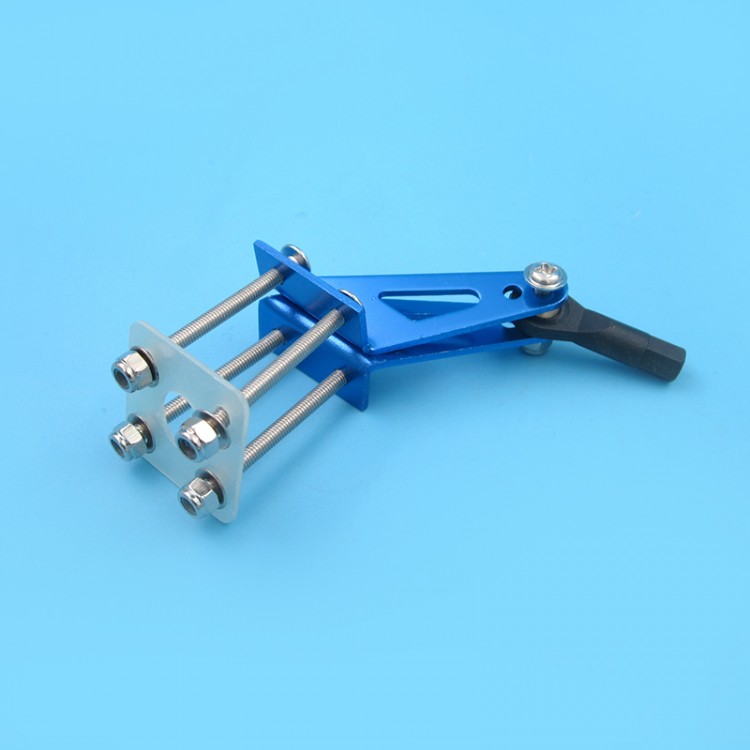 Aluminum Alloy Control Horn Set D3*L24*L25*H33mm with 4 Screws For 50cc-100cc RC Airplane model