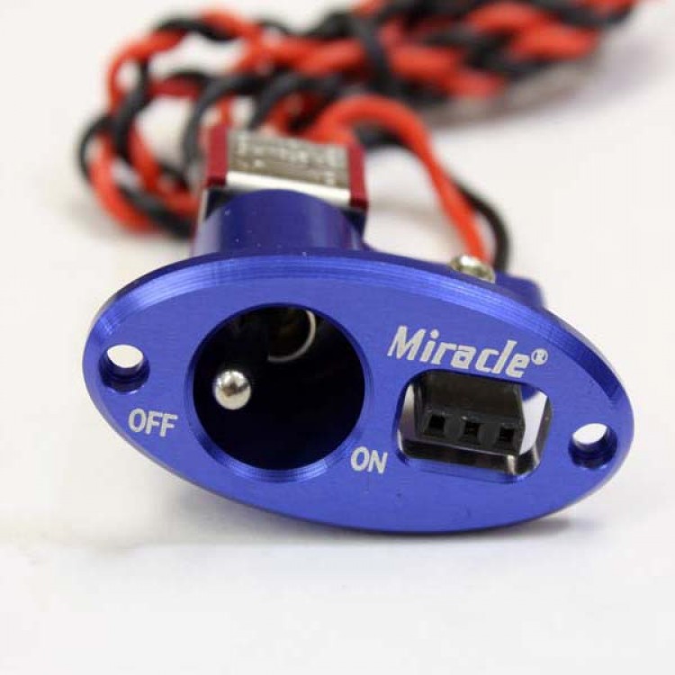 Miracle Oval Heavy Duty Single Switch Aluminum For RC Gas Airplane