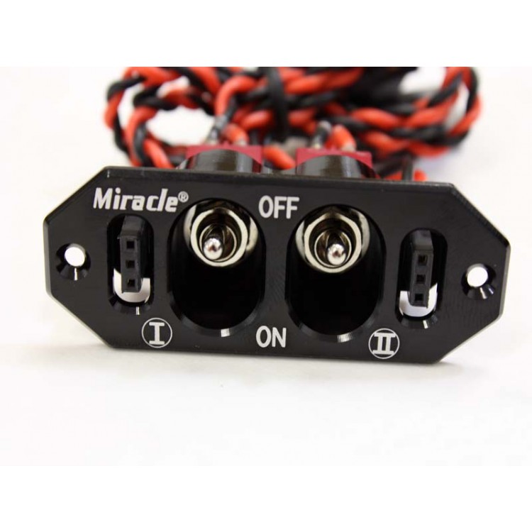 Miracle Heavy Duty Dual Switches with Charge Leads for rc gas airplane models