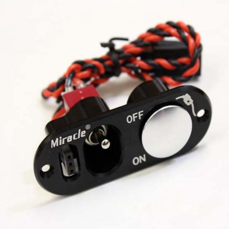 Miracle Heavy Duty Single Switch and Fuel Dot with Charge Lead for rc gas airplane models