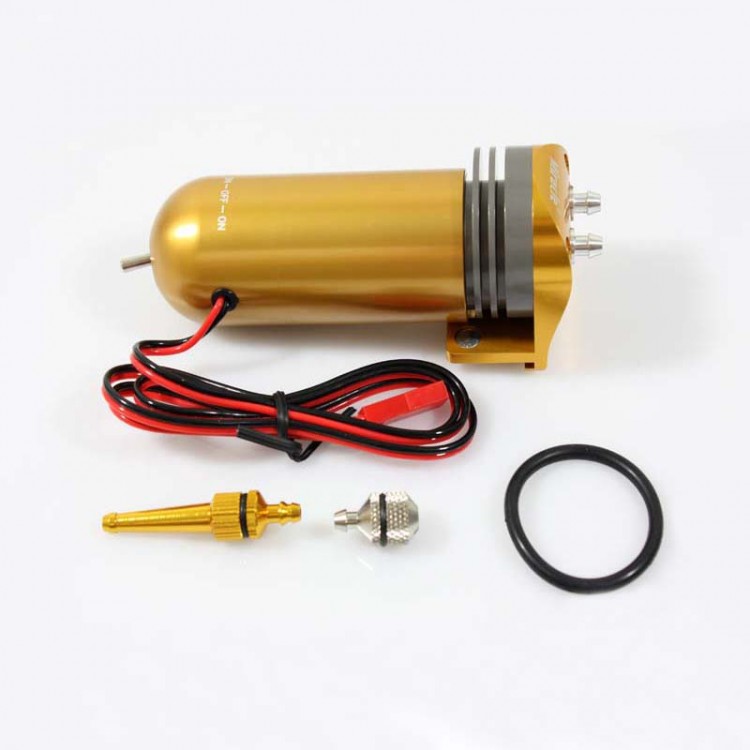 Miracle RC Metal Electric Fuel Pump 7.2-12V For Gas and Nitro Aluminum Anonized Version II