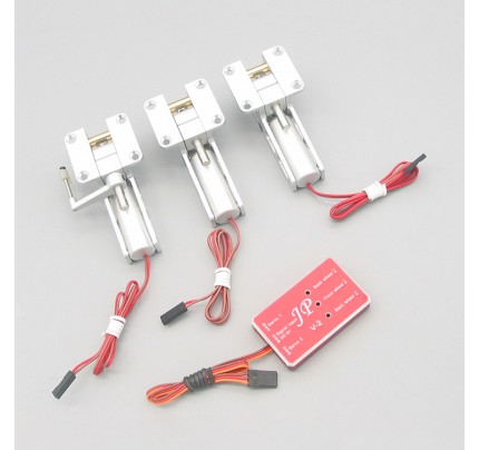 Alloy Electric Retracts set 3pcs and Control Box For 4KG rc plane model