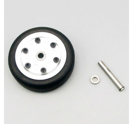 JP hobby 50mm Rubber Wheel Aluminum hub Wheel Shaft 4mm / 5mm
