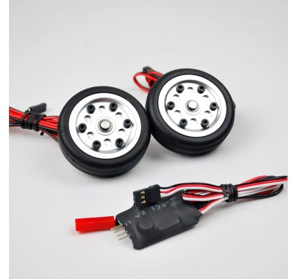 2pcs Electric Brake 50mm Wheels 4mm / 5mm axle and Controller for Turbo version model 