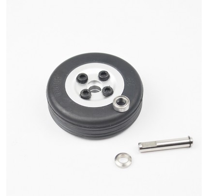 JP Hobby 40mm Rubber Wheels Aluminum hub Wheel Shaft 4mm