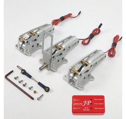 ER-150 Alloy Electric Retracts Set (3 retracts) For 12-17KG JET Plane