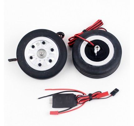 JP Hobby 2pcs Electric Brake  82.5MM (3" 1/4) Wheels and Controller (8mm axle) for Turbo version model