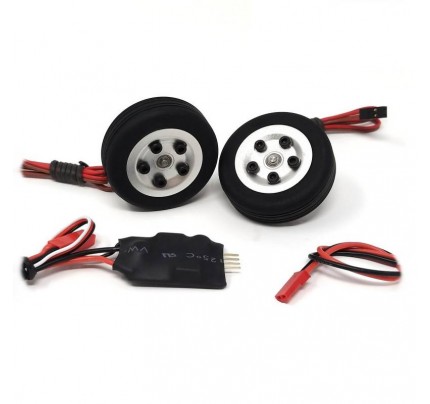 2pcs Electric Brake 45mm Wheels 3mm / 4mm axle and Controller for Turbo version model 