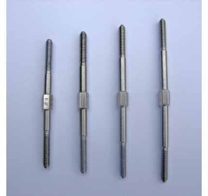 Stainless Steel Hexagon Push Rod M3 with U.S System Left & Right Teeth
