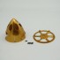 Miracle CNC Aluminum 3.25inch 83mm Spinner golden hollow out For RC EP plane models
