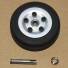 JP Hobby 45mm Rubber Wheel Aluminum hub Wheel Shaft 4mm