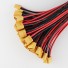 10pcs RC XT60 male Connector 4mm Banana male Bullet Plug Charge Cable 14awg Silicone Wire 30cm