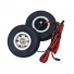 2pcs Electric Brake 75mm Wheels Wide 25mm and Controller