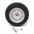JP Hobby 136mm Rubber Wheel Aluminum hub Wheel Shaft 8mm