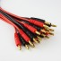 T Plug Male to 4mm Bullet Banana Male Charger Cable 