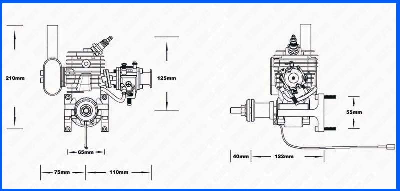 CRRCpro GF40i 40cc Gas Engine/Petrol Engine